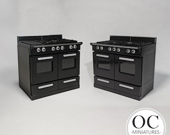 1:12 Scale Dollhouse Miniature --  Modern --  Double Oven Stove Cooker - Dolls House