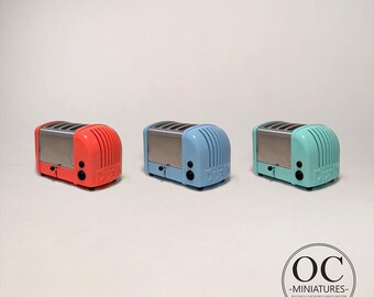 Dualit Toaster - Four Slice  - 1:6 Classic Design - Dollhouse Miniature Kitchen - Dolls House