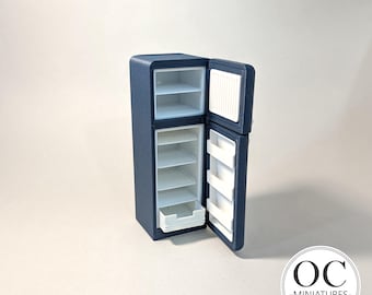 Smeg Dollhouse Fridge 3D Print STL File – 1:12 Scale Doll Accessories (Digital Download)