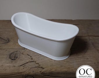 Dollhouse Bath Tub - 3d Print STL Model - Classic Rolltop Bath - Dolls House