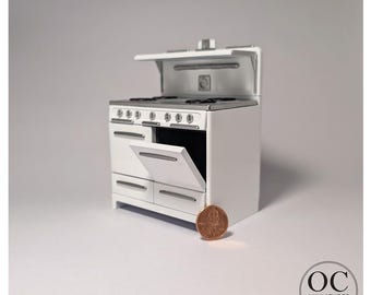 1940s Wedgewood Stove Miniature – Retro Dollhouse Kitchen Furniture (1:12 Scale)