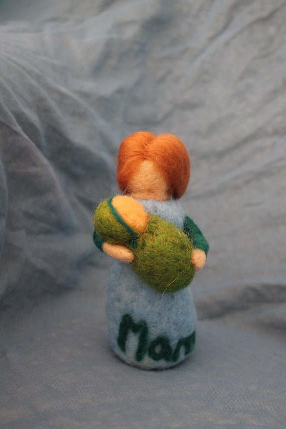 Felt Figure Mum With Baby Gift For Midwife Personalised Etsy
