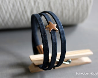 Armband aus Kork mit Seestern für Frauen