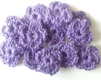 Crochet flowers mini 2,5 cm, crochet application, patch, appliqué, flowers, scattering flowers, crochet picture