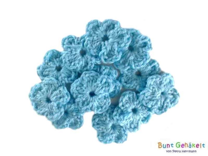 Crochet flower crochet applique patch crochet flowers crochet flowers image 1