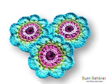 chrochet applique, flower, patch