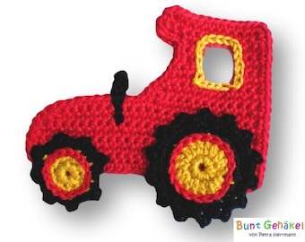 Tractor gehaakte applicatie patch applicatie gehaakte tractor gehaakte auto jongen applicatie boerderij