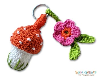 Keychain "Flying mushroom"