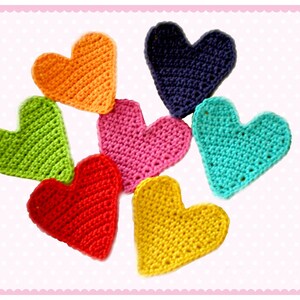 Heart, Crochet Application, Patch, Application, Crochet Pattern image 3