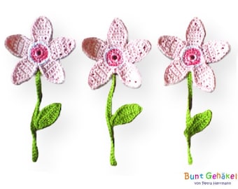 Crochet flower applique