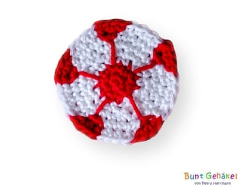 Football crochet application Patch application crocheted sports applique