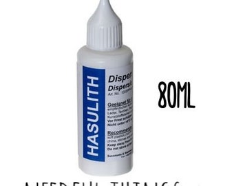 Colla a dispersione Hasulith 80ml, colla cabochon, colla per gioielli