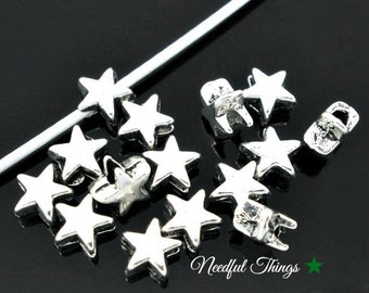 20 Mini Sliding Beads stars