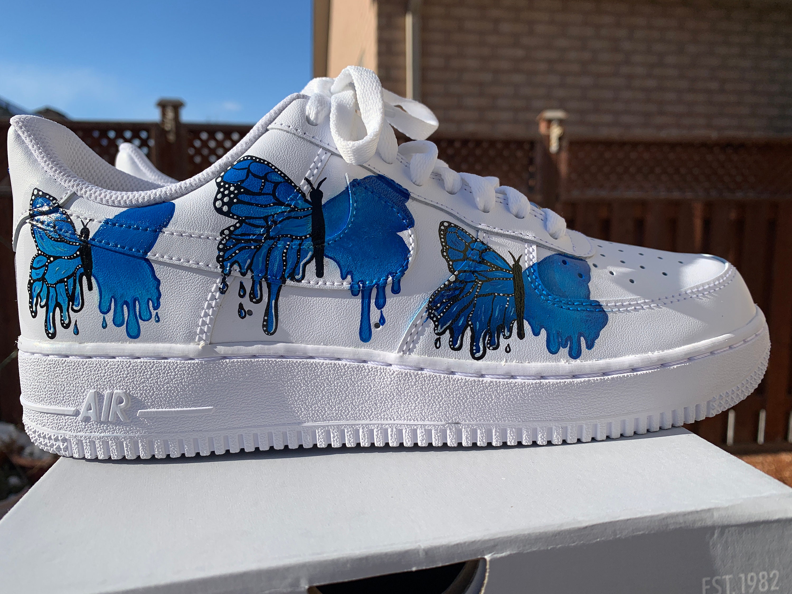 Butterfly Nike Air Force 1's Pick Your Colour | Etsy