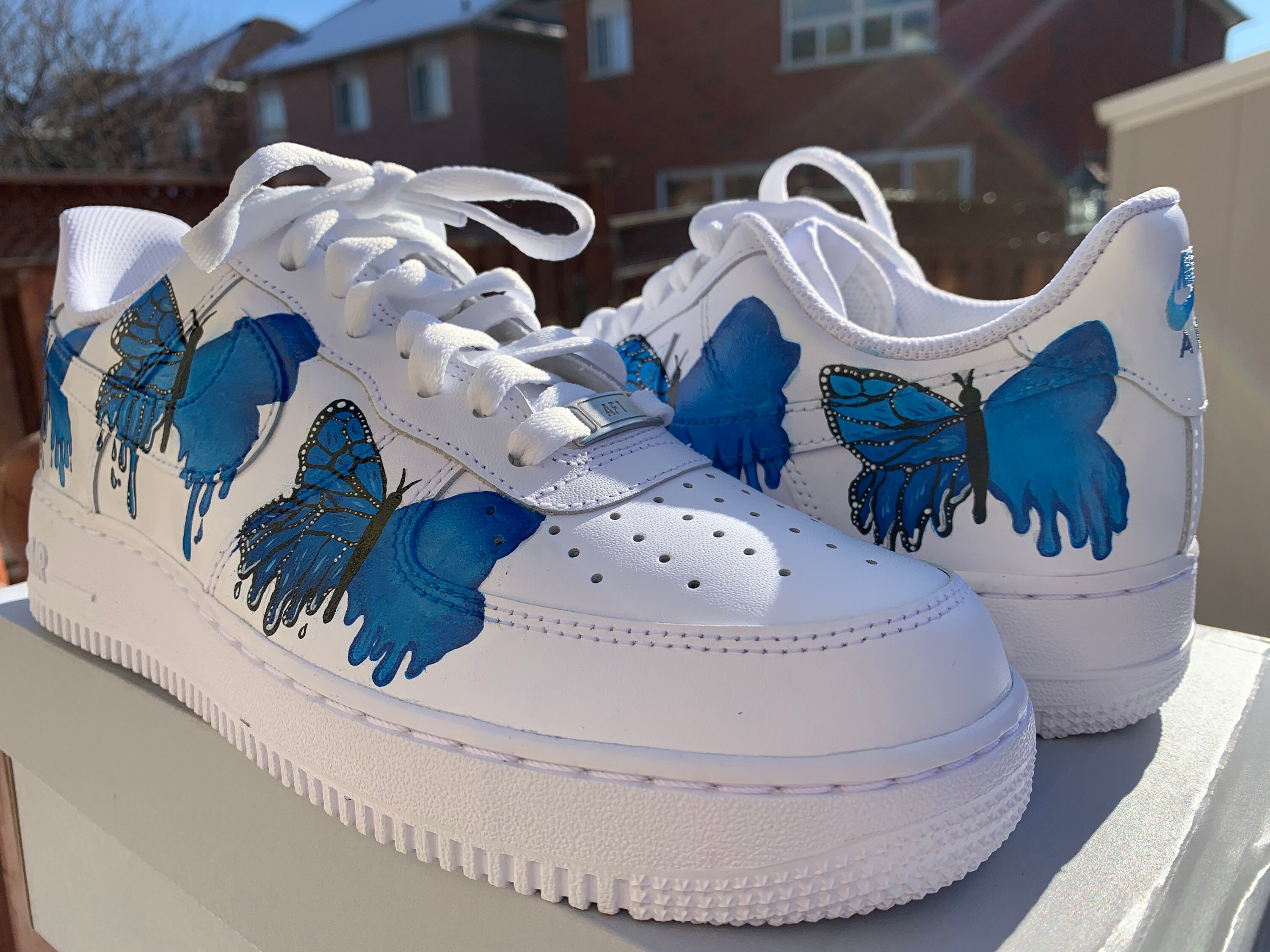 Butterfly Nike Air Force 1's Pick Your Colour Etsy