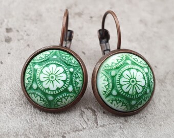 Earrings "Oriente"  green