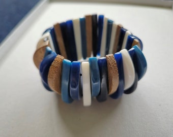 Bracelet wood and resin