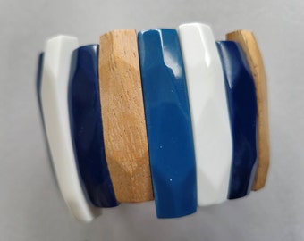 Bracelet wood and resin