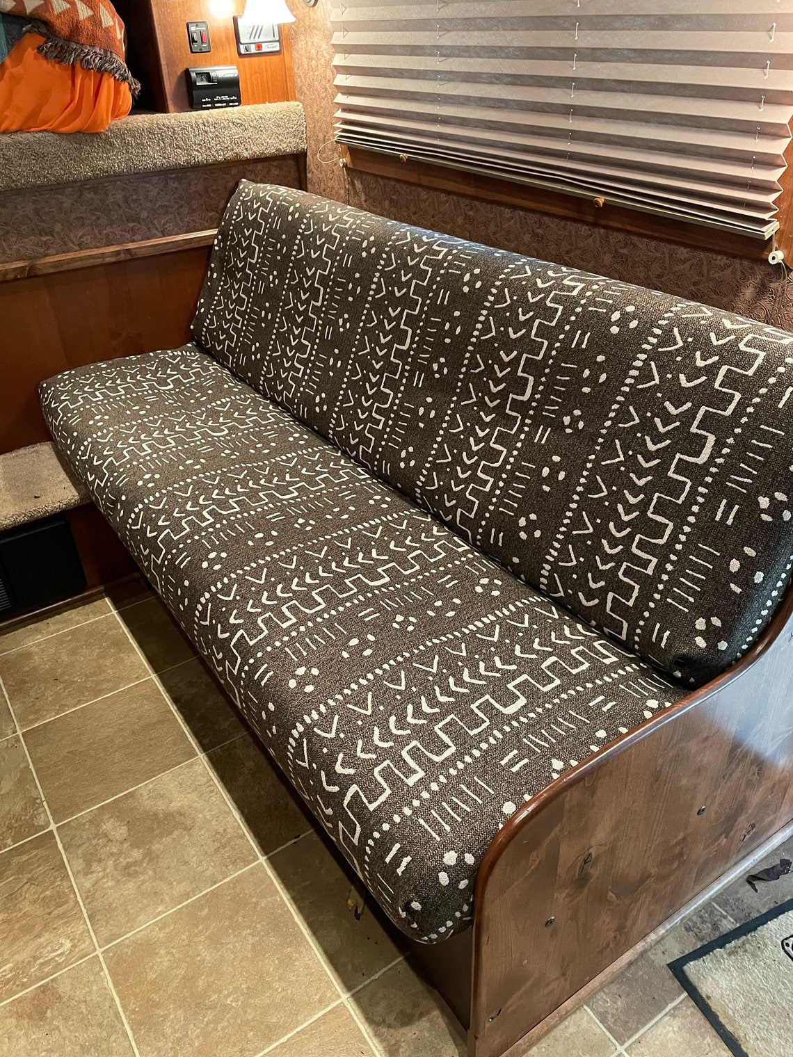 Jackknife Couch or Futon Slip Cover. Elasticated to Fit Etsy