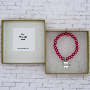 Personalized Gift From The Tooth Fairy, Tooth Fairy Beaded Bracelet, Tooth Fairy Bracelet, No Cavities Club, Custom Tooth Fairy Gift