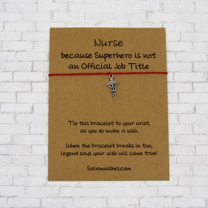 Nurse Appreciation Gift, Nurses Wish Bracelet, Nurses Bracelet, Nurse&#39;s Christmas Gift, Nurse Thank You Gift, School Nurse Gift, Nurse Gift