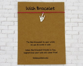 Sign Language Bracelet, I Love You Sign, Sign Language Jewelry, Sign Bracelet, I Love You Sign, Sign Language Gift, ASL Gift, ASL Teen Gift