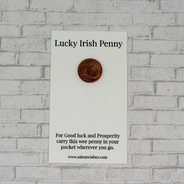 Lucky Irish Gift, Irish Penny, Good Luck Charm, Irish Gift, Irish History, Coin from Ireland, Lucky Charm, Gift for Him, Gift For Dad