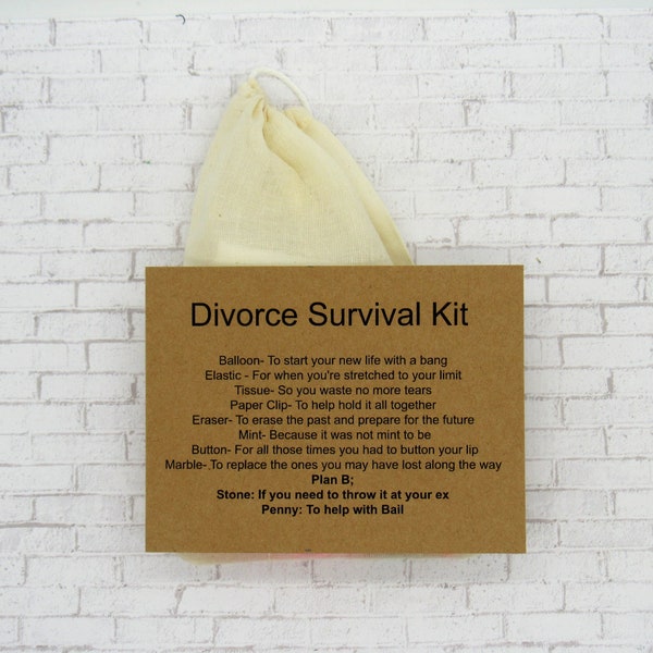 Divorce Gift, Breakup Survival Kit, Break Up Gift,  Divorce Survival Kit, Funny Breakup Gift, Divorce Gift for Friend, Break up Gift for her