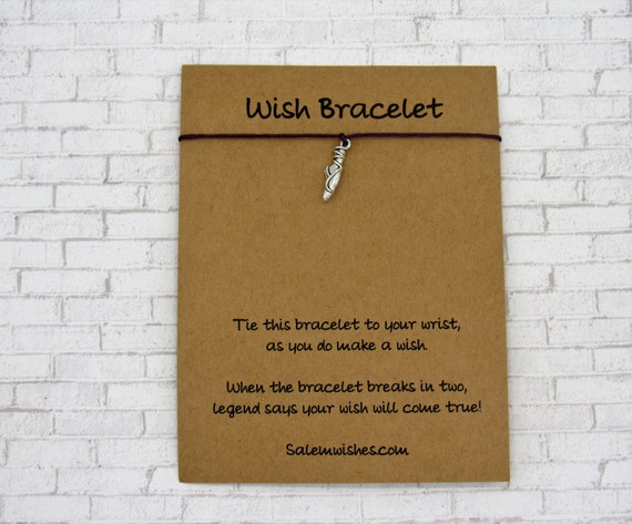 Dance Gift, Dance Recital Gift, Ballet Wish Bracelet, Ballerina Gift, Dance Teacher, Dance, Ballet Gift, Ballet Jewelry, Ballerina Party
