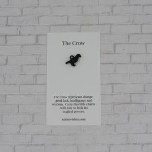 Crow Gift, Crow Wish Bracelet, Raven Jewelry, Raven Bracelet, Bird Watcher Gift, Bird Lover Gift, Bird Themed, Halloween Gift, Black Bird Crow Charm-No Cord