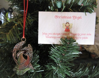 Pewter Angel Ornament, Guardian Angel Gift