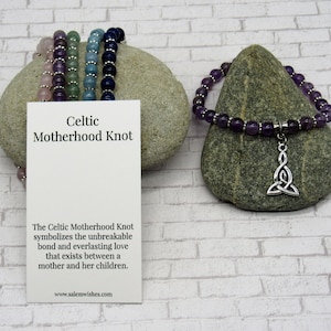 Celtic Mother Knot, Celtic Bracelet, Motherhood Knot, Mother Child Knot, Celtic Mother&#39;s Gift, Irish gift, Scottish Gift, Mother&#39;s Day Gift