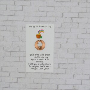 Leprechaun Letter, Leprechaun Trap, St Patrick's Day, Gift For Kids, Four Leaf Clover, Pot of Gold, Irish Gift For Kids, Irish Coin, Emerald US Clover Coin