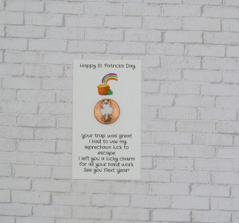 Leprechaun Letter, Leprechaun Trap, St Patrick's Day, Gift For Kids, Four Leaf Clover, Pot of Gold, Irish Gift For Kids, Irish Coin, Emerald US Clover Coin
