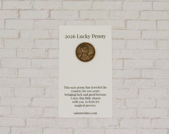 1926 Lucky Penny, 2026 Gift, 2026 New Year Gift, Christmas 2025 Gift, US 1926 Penny, Stocking Stuffer, Graduation, Unique 2026 Gift, 1926