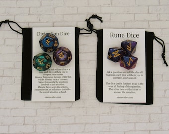 Divination Dice, Astrology Dice, Tarot Dice, Fortune Telling Dice, Zodiac Dice, Numerology, Planet Magic, Manifesting Gift, Astro Dice