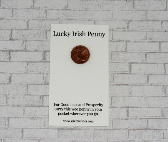 Lucky Irish Gift, Irish Penny, Good Luck Charm, Irish Gift, Irish History, Coin from Ireland, Lucky Charm, Gift for Him, Gift For Dad