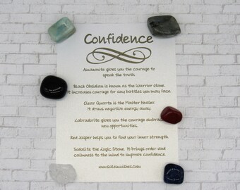 Confidence Crystal Set, Self Confidence Crystals, Self-Love Crystals, Confidence Stone, Crystals for building Confidence, Selfcare, New Job