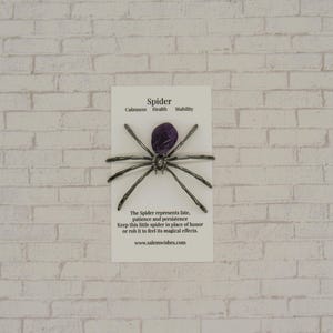 Spider Gift, Lucky Spider Gift, Halloween Gift, Spider Statue, Crystal Spider, Halloween Spider, Pocket Charm, Lucky Charm, Crystal Gift