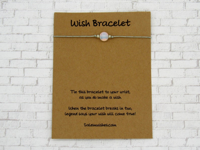 Moonstone Gift Moonstone Wish Bracelet Moonstone Bracelet Etsy