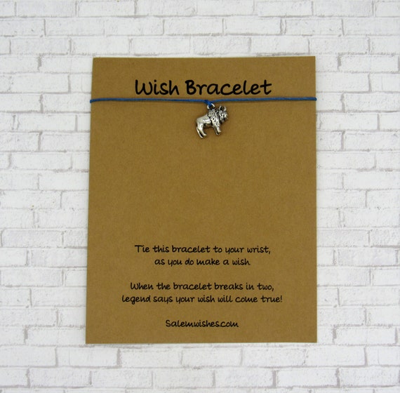 Buffalo Gift, Buffalo Wish Bracelet, Personalized Buffalo Gift, Buffalo Jewelry, Custom Buffalo Gift, Buffalo, Stocking Stuffer, Buffalo Fan