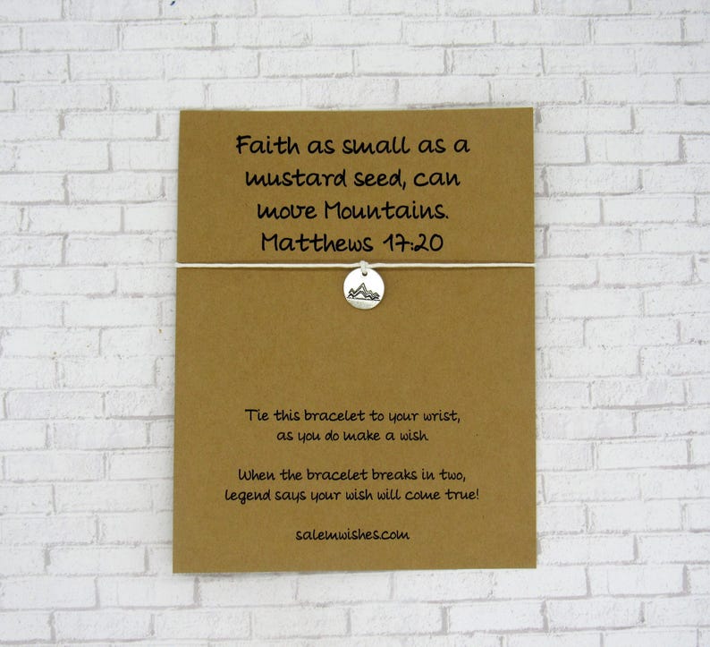 Mustard Seed Gift, Faith Gift, Matthew 17 20, Bible Verse Gift ...