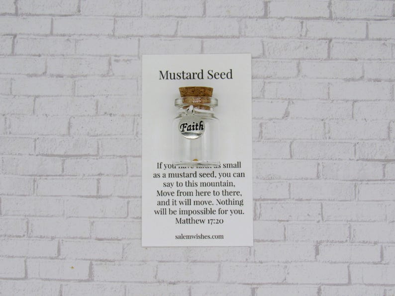 Mustard Seed Gift, Faith Gift, Matthew 17 20, Bible Verse Gift ...