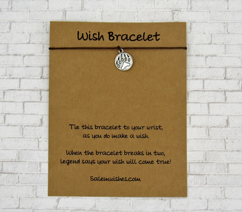Bear Gift, Bear Gift, Bear Wish Bracelet, Grizzly Bear Gift, Mama Bear Gift, Papa Bear Gift, Bear Hug Card, Brown Bear Gift, Black Bear Gift bild 8