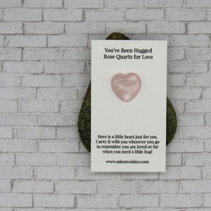 Pocket Hug, Crystal Pocket Hug, Mini Crystal Heart, Protection Stone, Love Stone, Courage Stone, Healing Stone, Luck Stone, Worry Stone