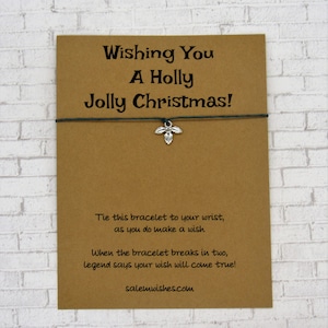 Cadeau de Noël Holly, Bracelet Holly Wish, Holly Jolly Noël, Bas de Noël, Cadeau de Noël drôle, Cadeau de connaissance, Boîte de réveillon de Noël