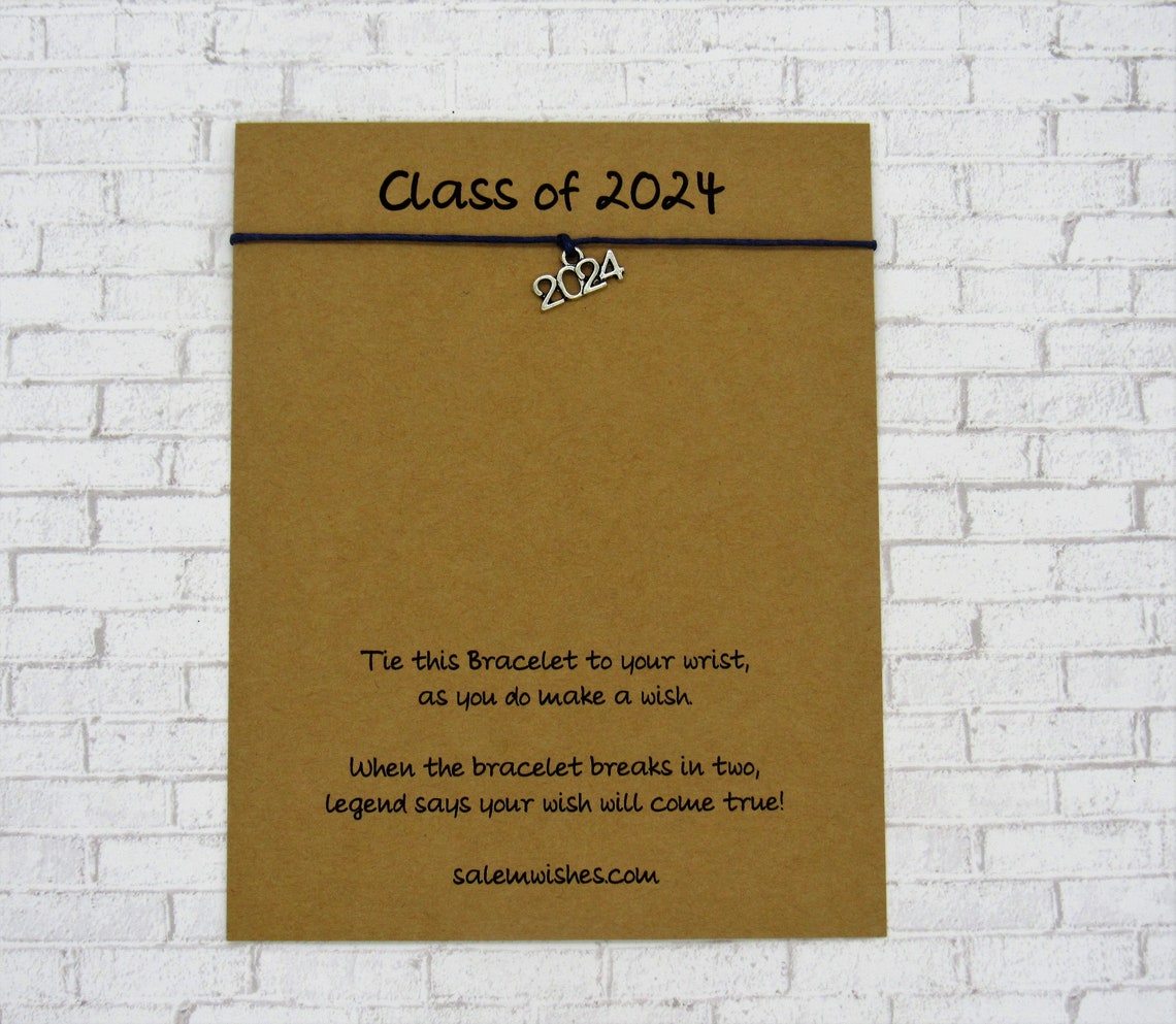Class of 2024 Gift Class of 2024 Wish Bracelet 2024 Gift Etsy Ireland