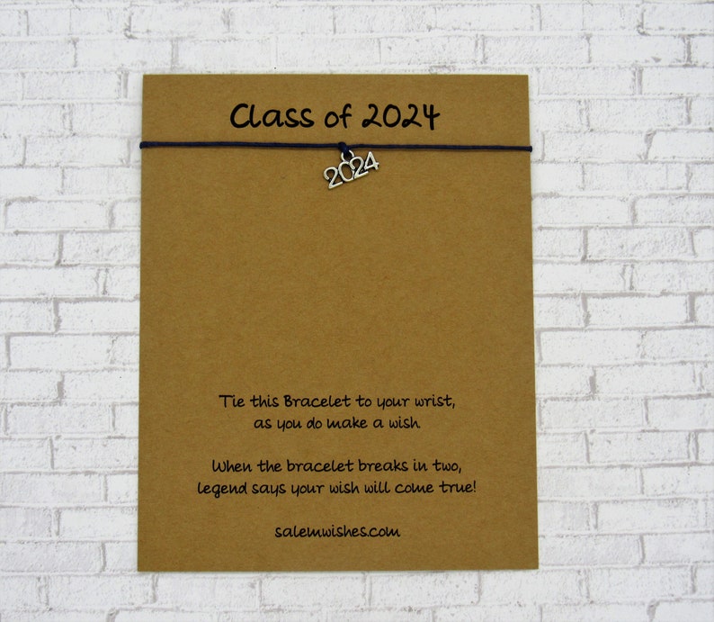Class of 2024 Gift Class of 2024 Wish Bracelet 2024 Gift Etsy