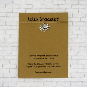 Octopus Gift, Octopus Wish Bracelet, Octopus Anklet, Ocean Gift, Deep Sea Gift, Unique Octopus Gift, Octopus Birthday Card, Octopus&#39;s