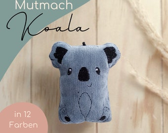 Mutmacher Koala, personalisierbar, Glücksbringer, personalisiertes Geschenk, Mutmach Geschenk, Trostspender